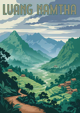 Luang Namtha Valley Landscape