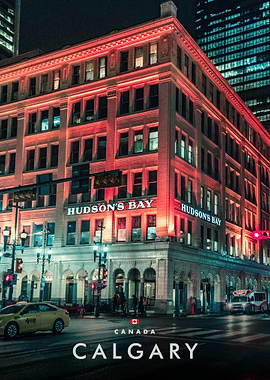 Calgary Hudson's Bay at Night