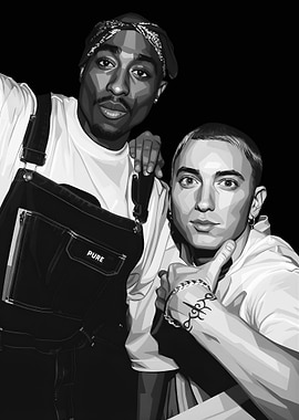 Tupac and Eminem Portrait