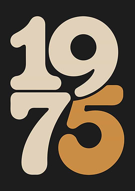 1975 Retro Birthday Design