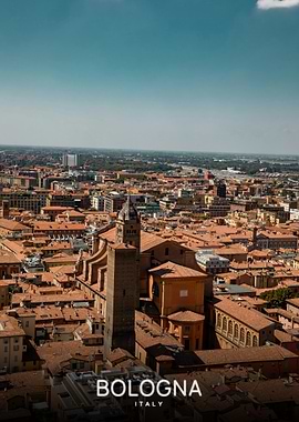 Bologna Cityscape with Towers