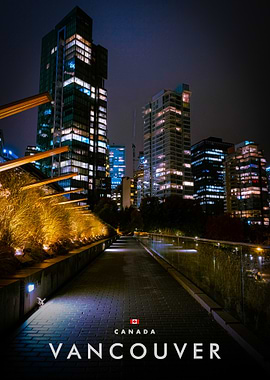 Vancouver Cityscape at Night