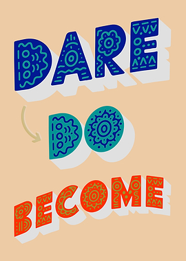 Dare Do Become Bright Color Pattern