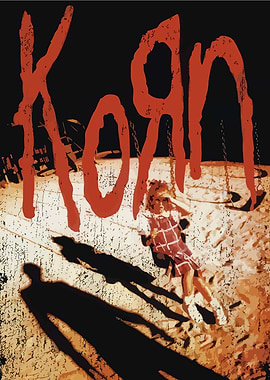 Korn album cover with girl on swing