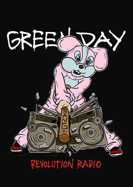 Green Day Revolution Radio Pink Bunny