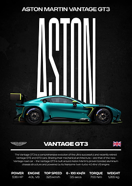 Aston Martin Vantage GT3 Poster