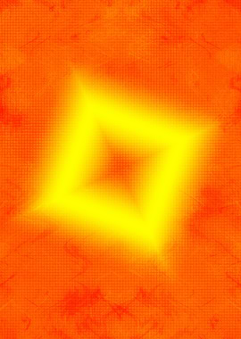 Abstract Orange and Yellow Diamond Glow 1A