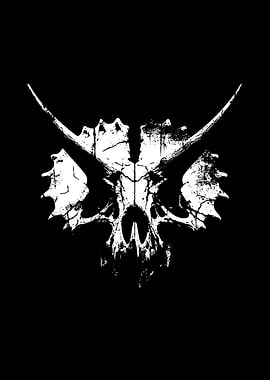 Distressed Triceratops Skull with Horns