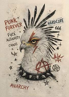 Punk Secretary Bird