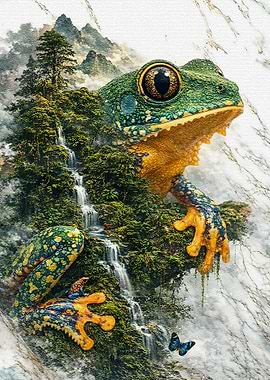 Green Frog Marsh Watcher