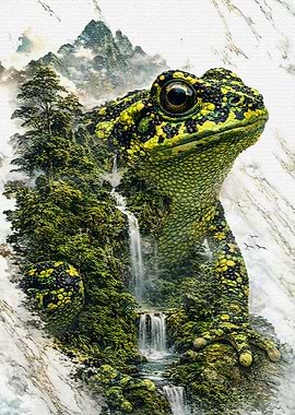 Surreal Frog Marsh Dreamer