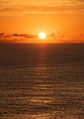 Sunset over the ocean Mallorca