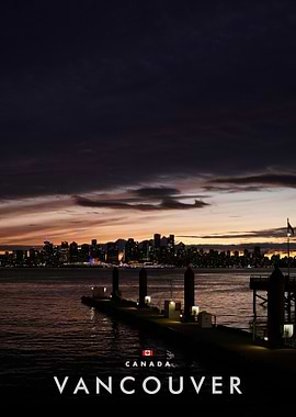Vancouver Skyline at Dusk
