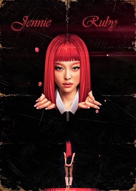 Jennie Ruby Red Hair Poster