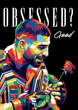 UFC Champion with Rose