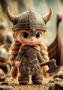 Female Viking warrior with Axe