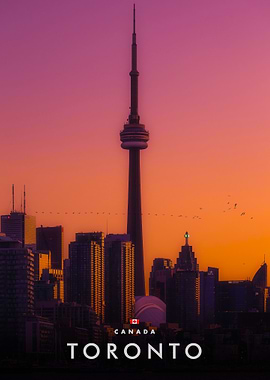 Toronto Skyline at Sunset