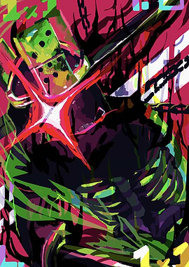 Abstract Character with Geometric Elements