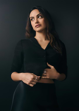 Camila Mendes in Black Top