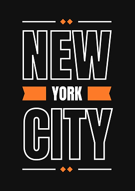 New York City Text Art