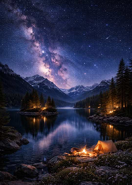 Camping under the Milky Way