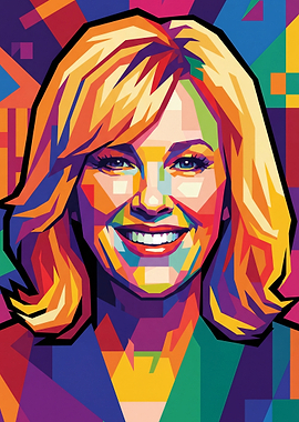 Colorful Portrait of Catherine O'Hara