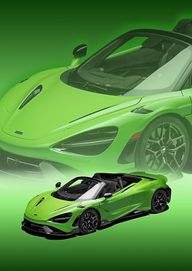 Green McLaren 765LT Spider
