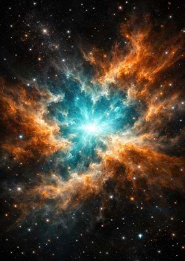Vibrant Nebula in Deep Space