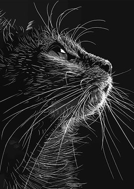 Black Cat Portrait