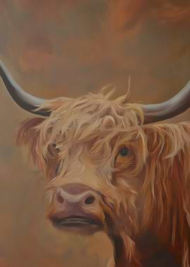 Highland Cow Portrait