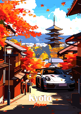 Kyoto Japan Autumn Car sport
