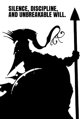 Spartan Warrior with Spear and Shield