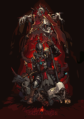 Darkest Dungeon Knight and Skeleton King