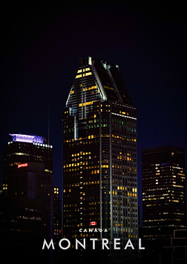 Montreal Cityscape at Night