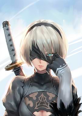 2B with Katana Nier Automata