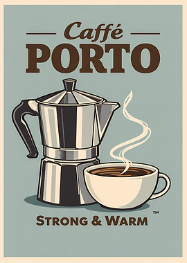 Caffè Porto Coffee Poster