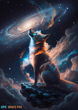 Cosmic Fox Howling at Galaxy