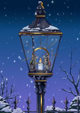 Mice by Candlelight in a Lantern