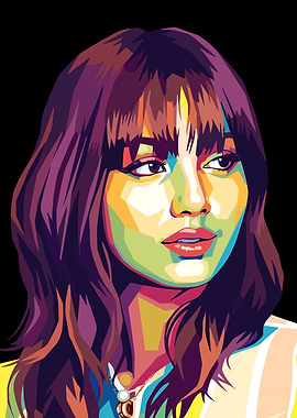 Pop Art Portrait of Lisa