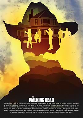 The Walking Dead Silhouette Art