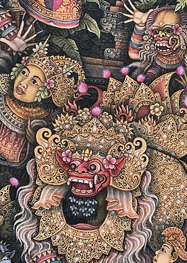 Balinese Dance Masks and Figures