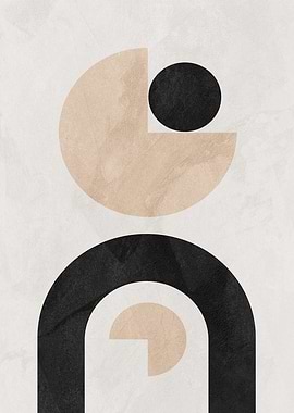 Abstract Geometric Shapes Poster