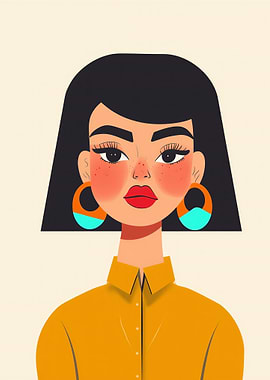 Stylized Portrait of a Woman