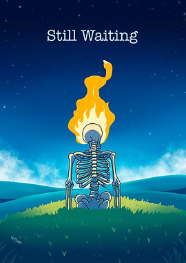 Skeleton Waiting Under the Stars