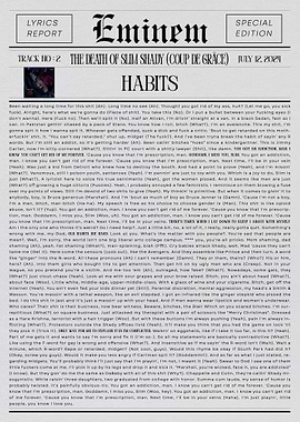 Eminem 'Habits'