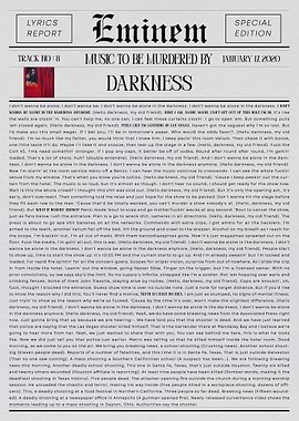 Eminem Darkness Newspaper