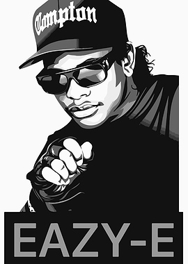 Eazy-E Portrait with Compton Hat