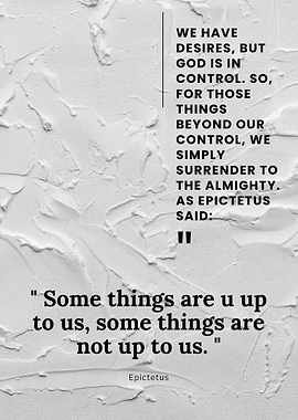Epictetus Quote on Control