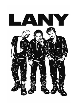LANY Band Members Illustration