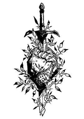 Sword and Armor with Vines